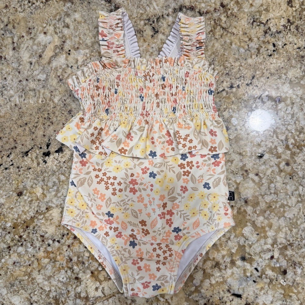 Modern Moments Baby Girl Bubble Swimsuit - Picture 8 of 10